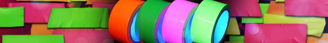 Eventlights 4X UV Neon Klebeband - 50 mm x 10 m - Neontape - Gaffa -  Gewebeband - Panzertape - Duct Tape - Schwarzlicht - UV aktiv,  fluoreszierend : : Baumarkt
