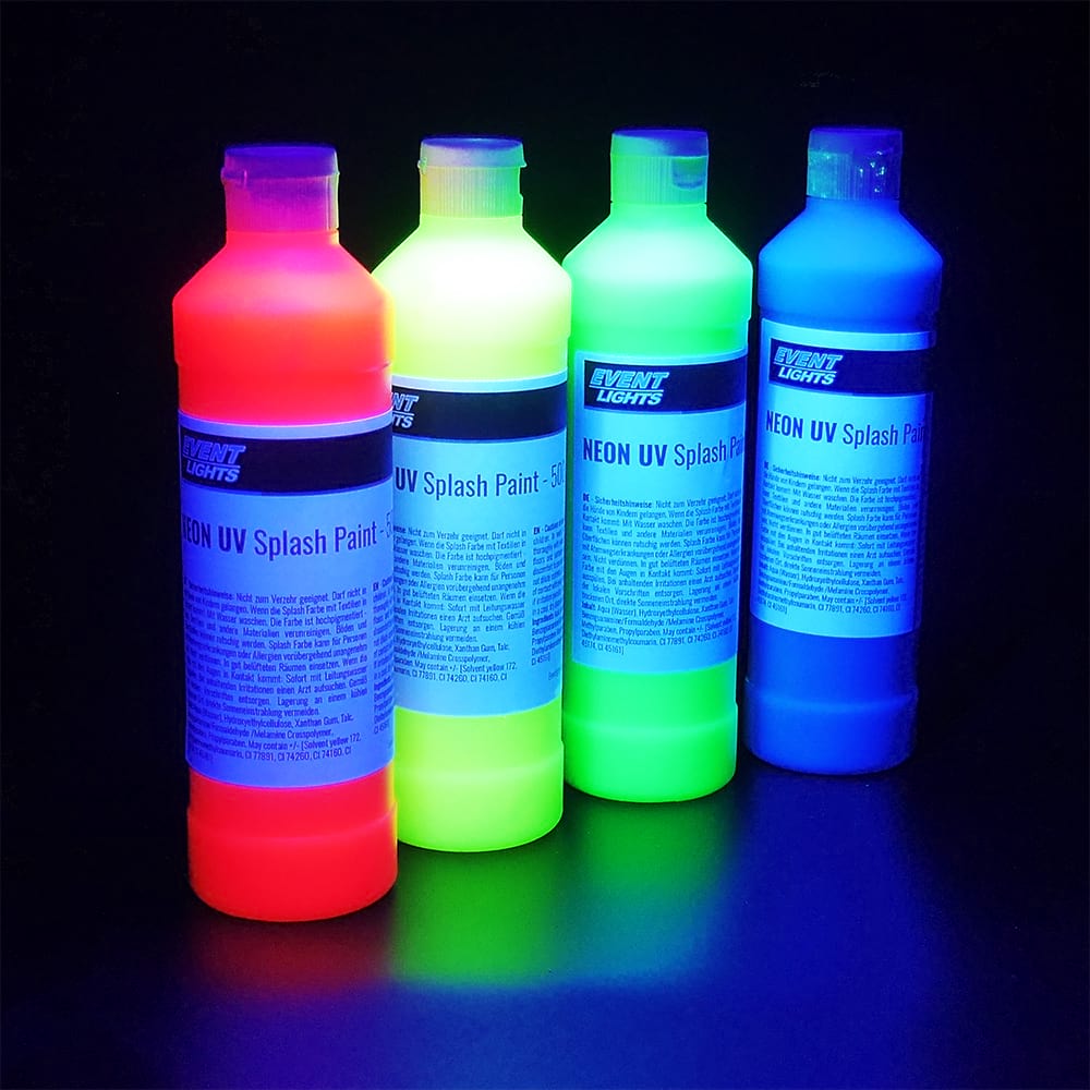 Neon UV Splash Paint
