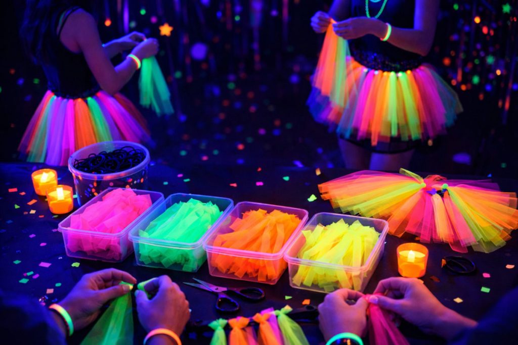 Neon Tüll Tutus basteln DIY
