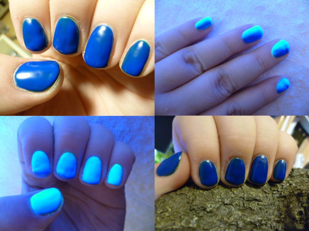Sandrina - Neon UV Nagellack - blau