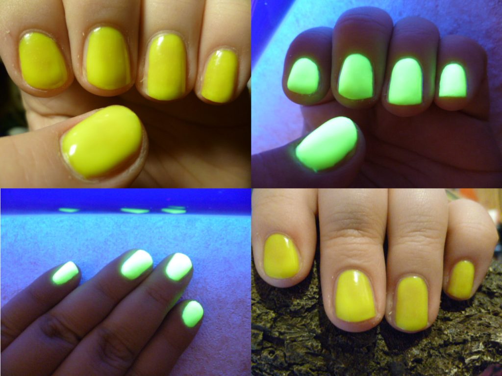 Sandrina - Neon UV Nagellack - gelb