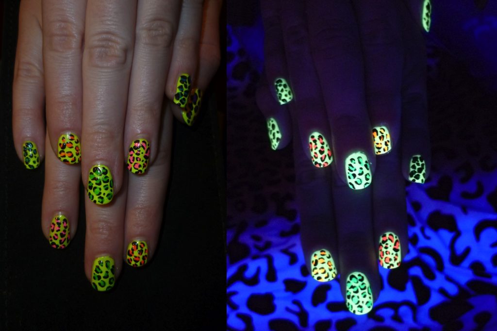 Sandrina - Neon UV Nagellack - Leopard