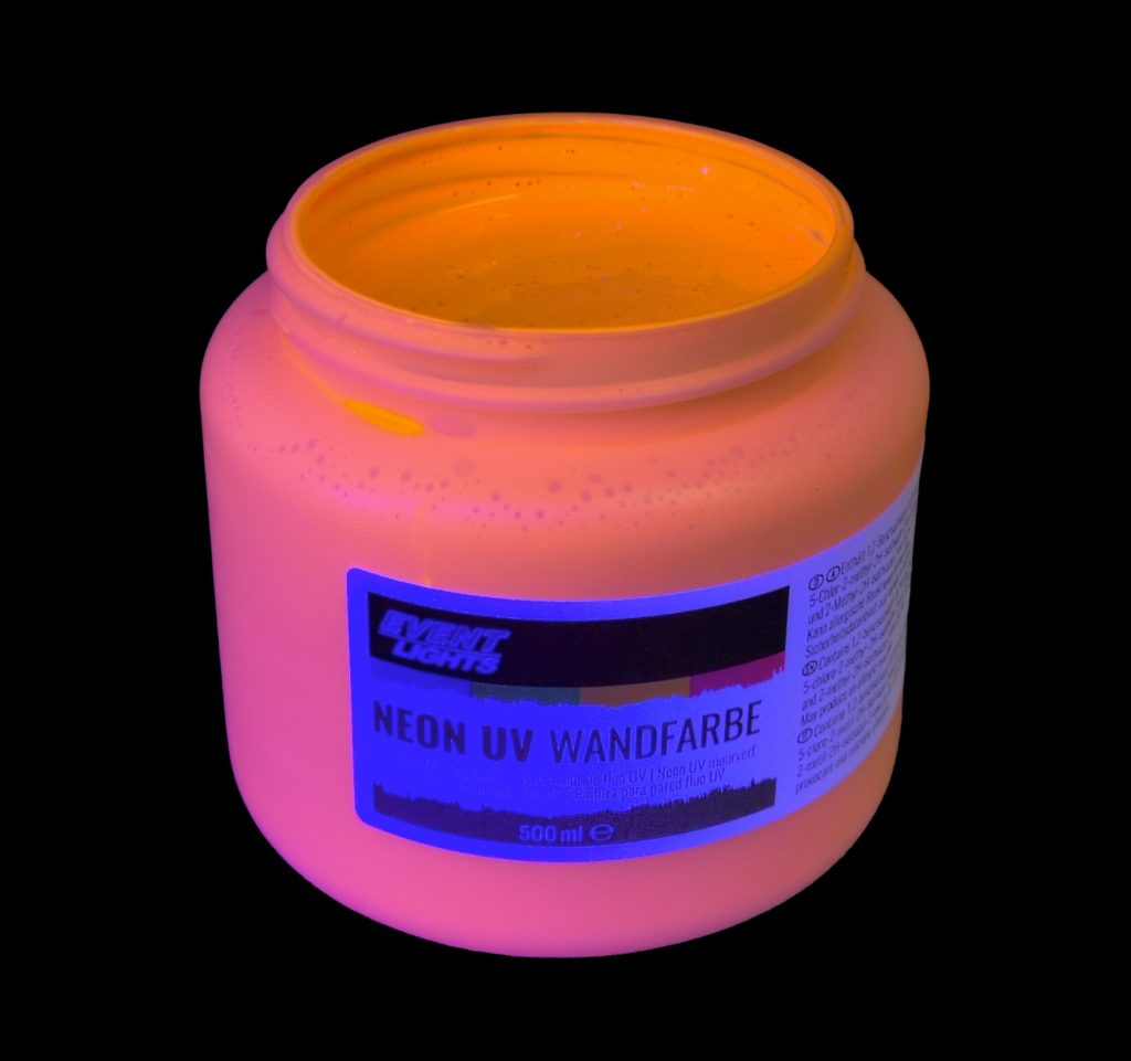 Neon UV Wandfarbe Orange