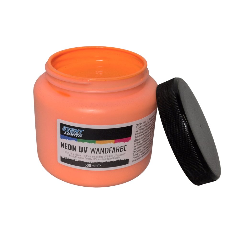Neon UV Wandfarbe Orange